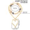 DIEZI Bohemian Baroque Irregular Resin Beads Heart Pendant Necklace For Women Party Fashion Statement Choker Necklace Jewelry