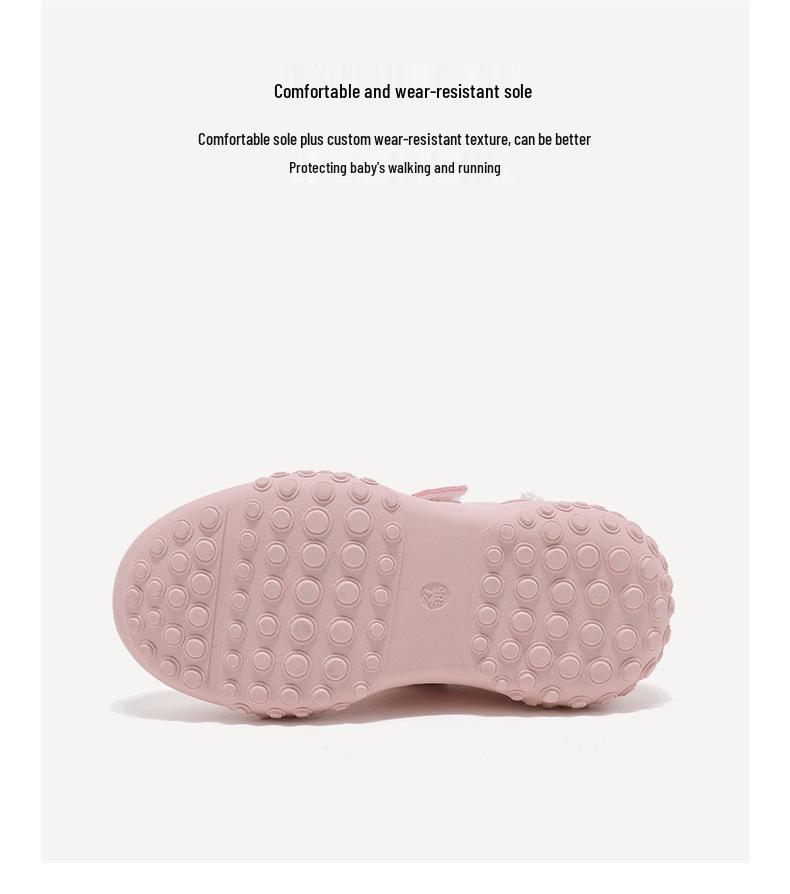 ABCkids2026 Spring Collection: Girls' Non-slip Casual Sports Shoes with Soft Soles