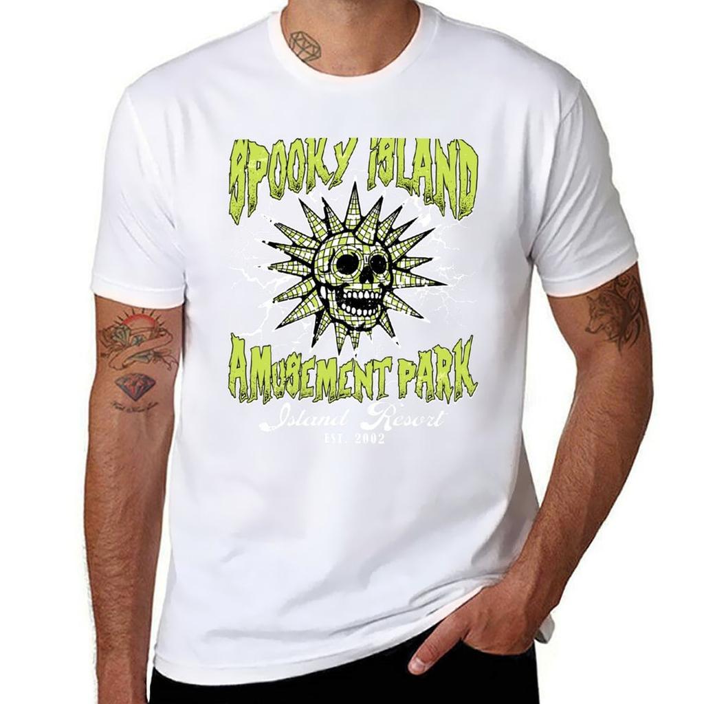 Spooky Island Retro Cartoon Halloween Movie Spooky Island Disco Skull Halloween Gift 90s Nostalgia Retro Halloween Tshirt