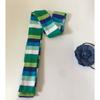 Harajuku Y2K Punk Long Scarf Rainbow Striped Skinny Neckerchief for All Ages