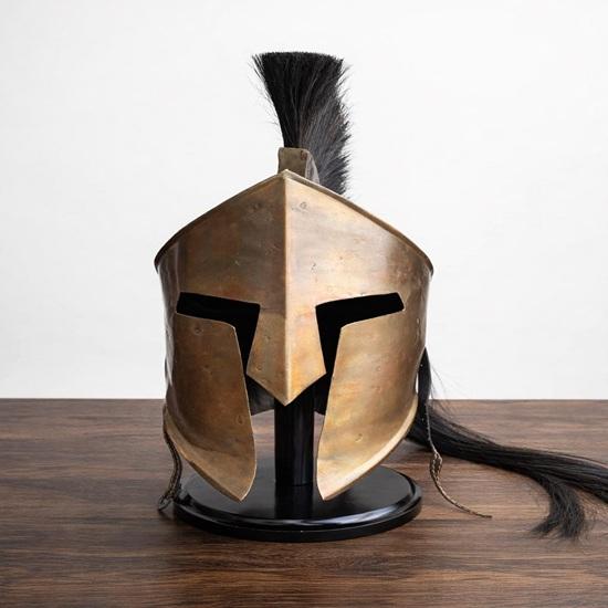 

Handcrafted Spartan-Style Decorative Helmet Finish Warrior Helmet for Home Décor, Collectors Display