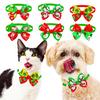 Cats Collar Christmas Series Pattern Decor Accessories Easy-wearing Pet Dogs Cat Bow Tie Pet Product
