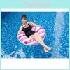 Thickened And Enlarged Inflatable Lifebuoy With Handle For Children And Adults Navy Style Pink Striped Swim Ring