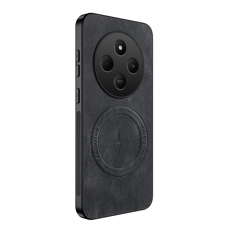 Für Redmi 14C 4G Neue Leder Matte Frosted Magnetische Handyhülle Für Redmi 14C Stoßfeste Bumper Weiche Hülle Für Redmi 14C Hülle