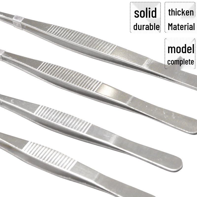 Extra Long Stainless Steel Bent Tip Tweezers for Aquatic Plants and Multi-Purpose Use.