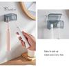 2Pcs Elektrische Zahnbürste Halter Wand Montiert 2 Slots Design Automatische Abdeckung Kompakte Zahnbürste Lagerung Organizer