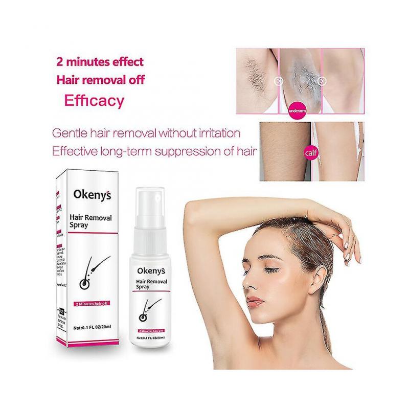 3 pcs New Permanent Hair Removal Spray Stop Hair Growth Painless Natural For Men Women