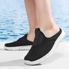 36-46 Unisex Slippers Men's Half Slippers Mesh Meter-breathable Men's Black Mueller Shoes