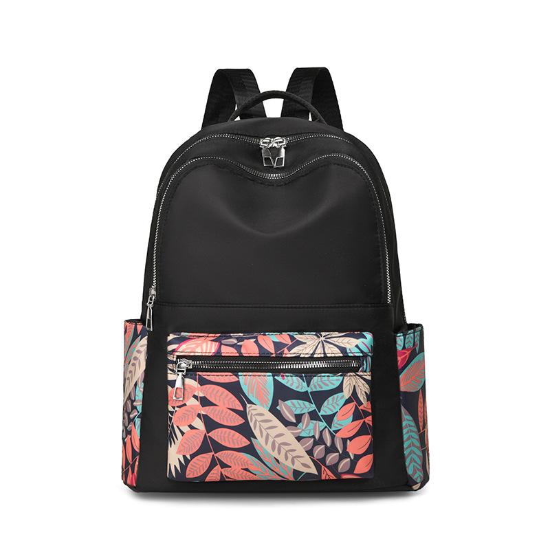 Schoolbag Women's Backpack Large Capacity Multi-purpose Casual Double Back Korean Summer Travel Retro Portable Hand Carry Crossbody Backpack