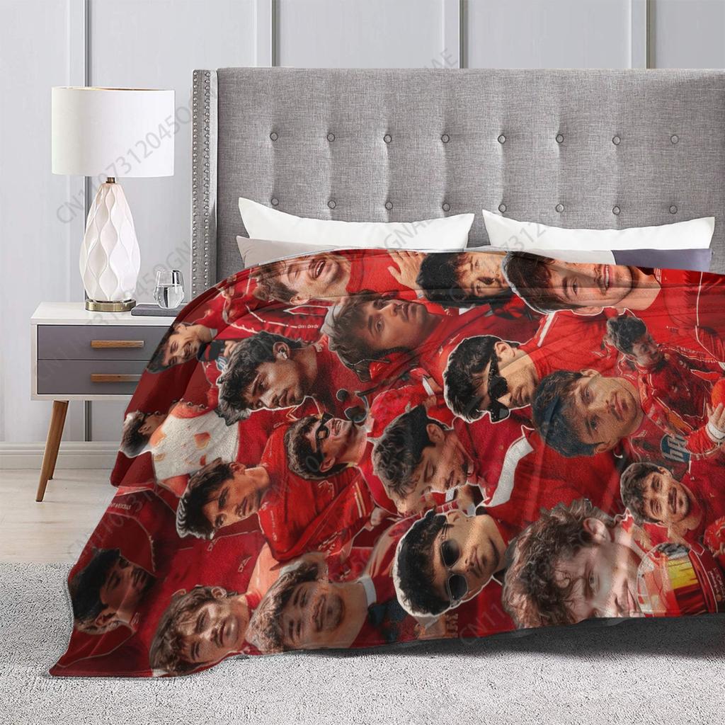 Coperta Charles Leclerc Qualità Calda Morbida Biancheria da Letto Coperte Invernali Viaggio Ufficio Decorazioni per la Casa Copriletto Novità