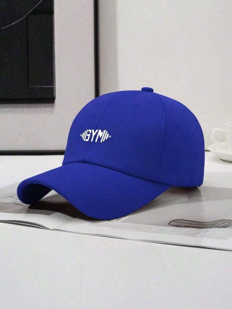 Men Casual Minimalist Dumbbell Letter Print Baseball Cap Adjustable Back All Season Fashion Daily Outdoor