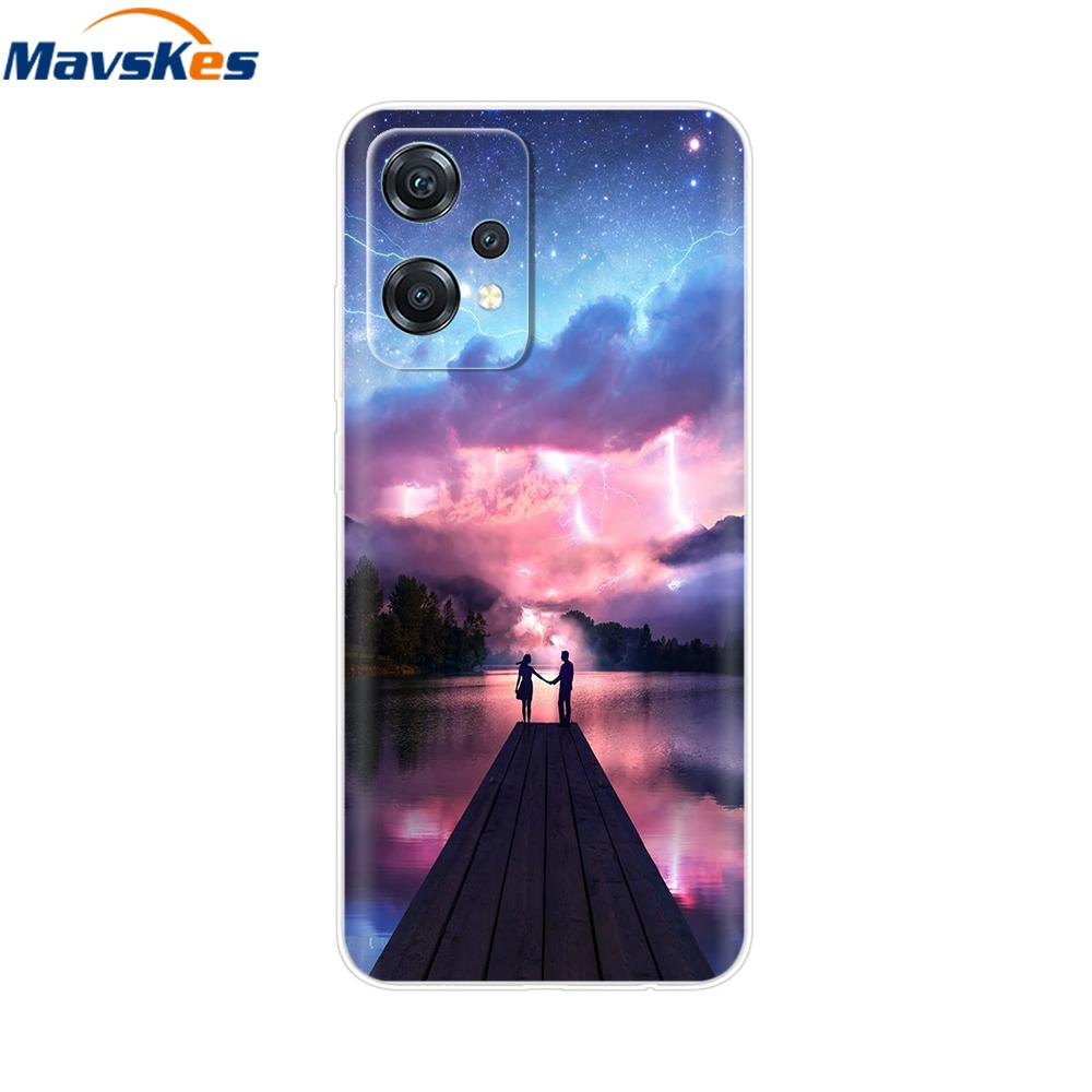 For OnePlus Nord CE 2 Lite 5G Case Cover for OnePlus Nord 2T Marble Transparent Soft Clear Silicone Phone Cases Funda Bumper