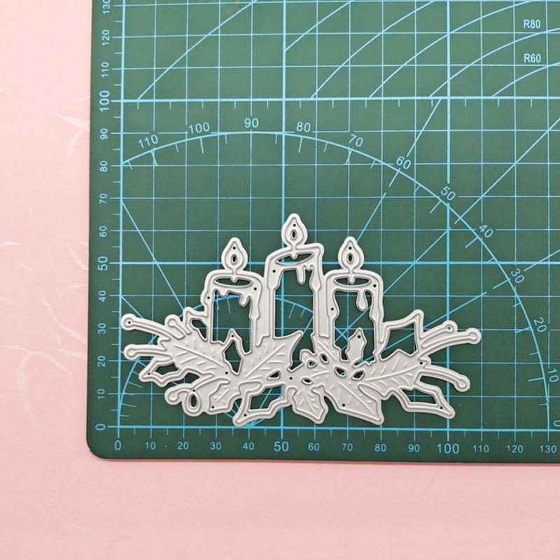 Art Cutting Dies Hollow-out Candlestick Stencils Embossing Die Cuts for Card Making DIY Scrapbooking Room DIY Decoration