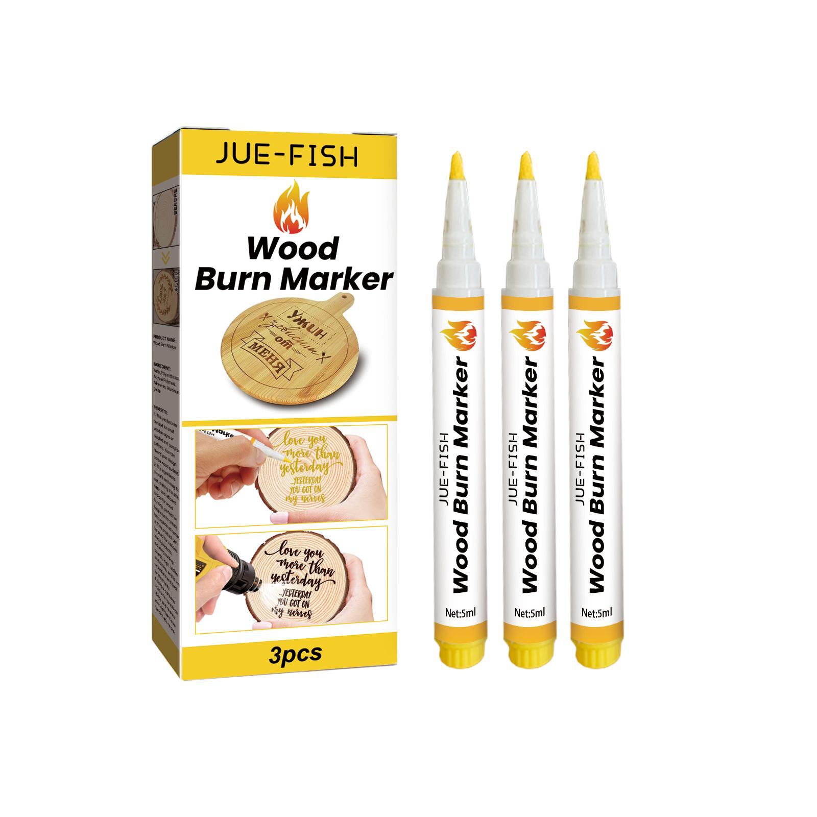 Jue-Fish Wood Burning Marking Pen DIY Wooden Coaster Chopping Board Soldering Brush Wood Burning Marker