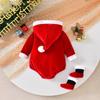 Hooded Design Infant Rompers Set with Socks Set Hooded Rompers Costume  Christmas Party