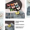 Pearl Butterfly Adjustable Pant Waist Tightener Jeans Alloy Button No Sewing Required Easy To Install Accessory Pins Buttons