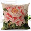 Vintage flowers Linen pillowcase Decorative pillows for sofa Cushion covers home decoration