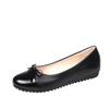Spring New Fashion Round Head Flat Bottom Fashion Casual Large Size Women's Shallow Mouth Casual Bow Women's Single Shoes
