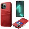 Phone Cover for iPhone 15 Pro,PU Leather Coated PC Protective Back Case with Dual Card Slots