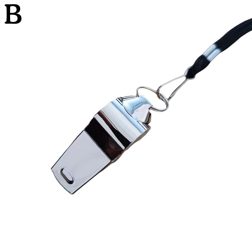 Lifeguards Survival Sport Clear Loud Lightweight Steel Whistle Loud Metal Whistles With Lanyard Professional Referees Whistle