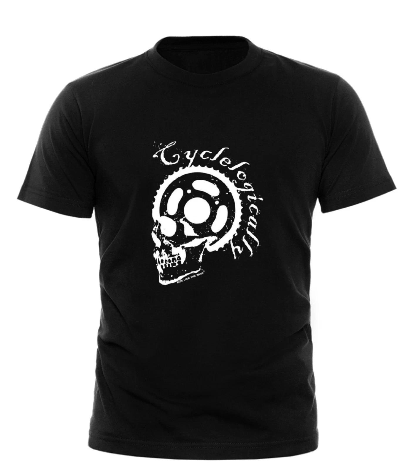 

Cyclelogically Футболка Cycle Skull Велосипед Велоспорт Велосипедист Смешная футболка Все размеры 3XL