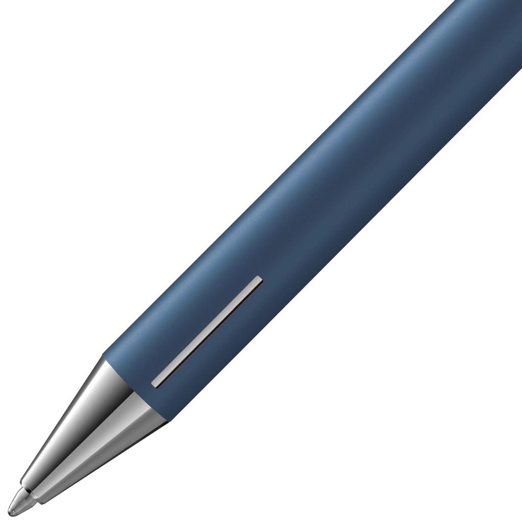 Lamy econ Indigo Matte Ballpoint Pen Functional ballpoint pen with stainless steel body Curved clip and innovative grip zone Large capacity M line