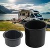 Black ABS Car Cup Holder Suitable For Vehicles Campers Truck And Marine Vessels Easy To Clean And Install
