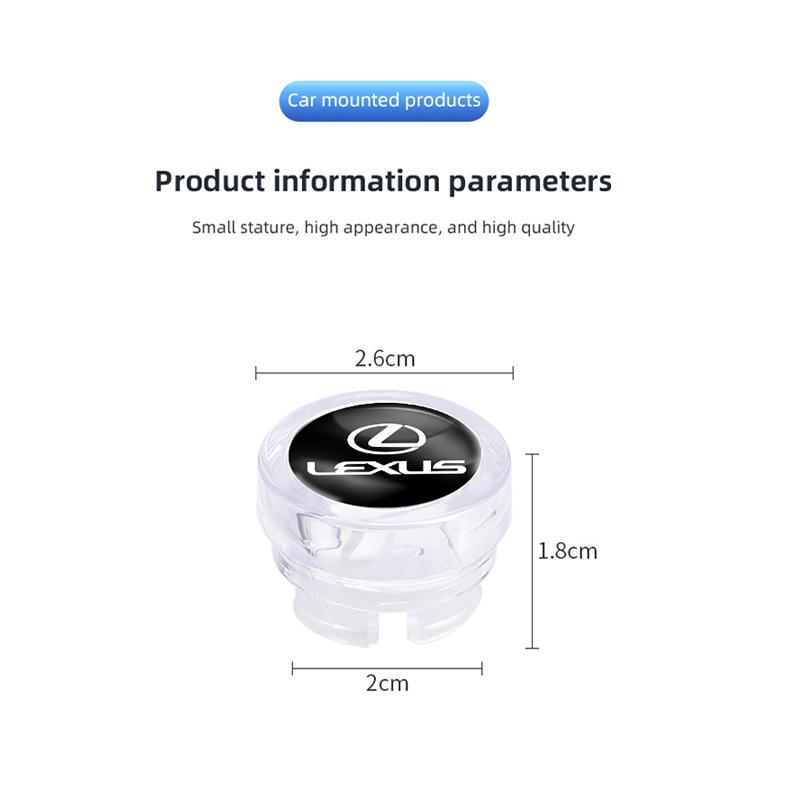 ZAG1 2026 Hot Interior Stickers Car Cigarette Lighter Dust Cover For Lexus RX330 IS250 Ct200h ES300h RX350 IS300h NX300h Waterproof D