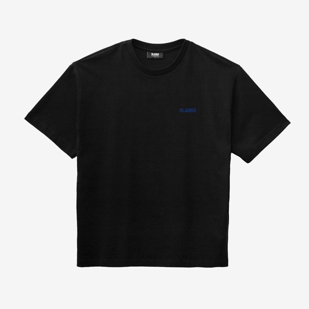 SLDS 16-Bit Retro Logo Hook Short Sleeve T-Shirt (Black)