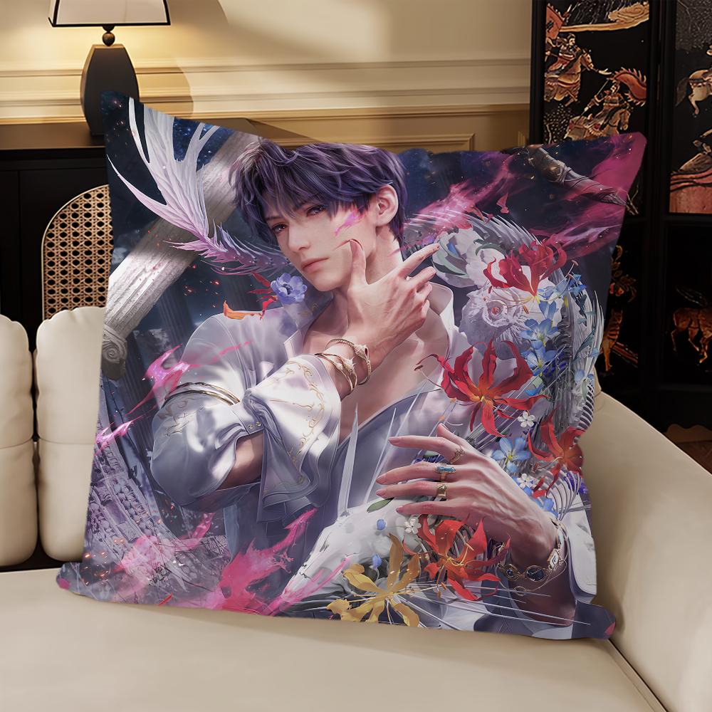 Hot Game Love and D-Deepspace Caleb Cover Sofa Living Room Bedroom Headboard Backrest Cushion Square Cushion Nap Time Pillow Cas