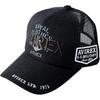 Standard Military Mesh Cap Black XL Denim Jute Big Size Baseball Hat for Men