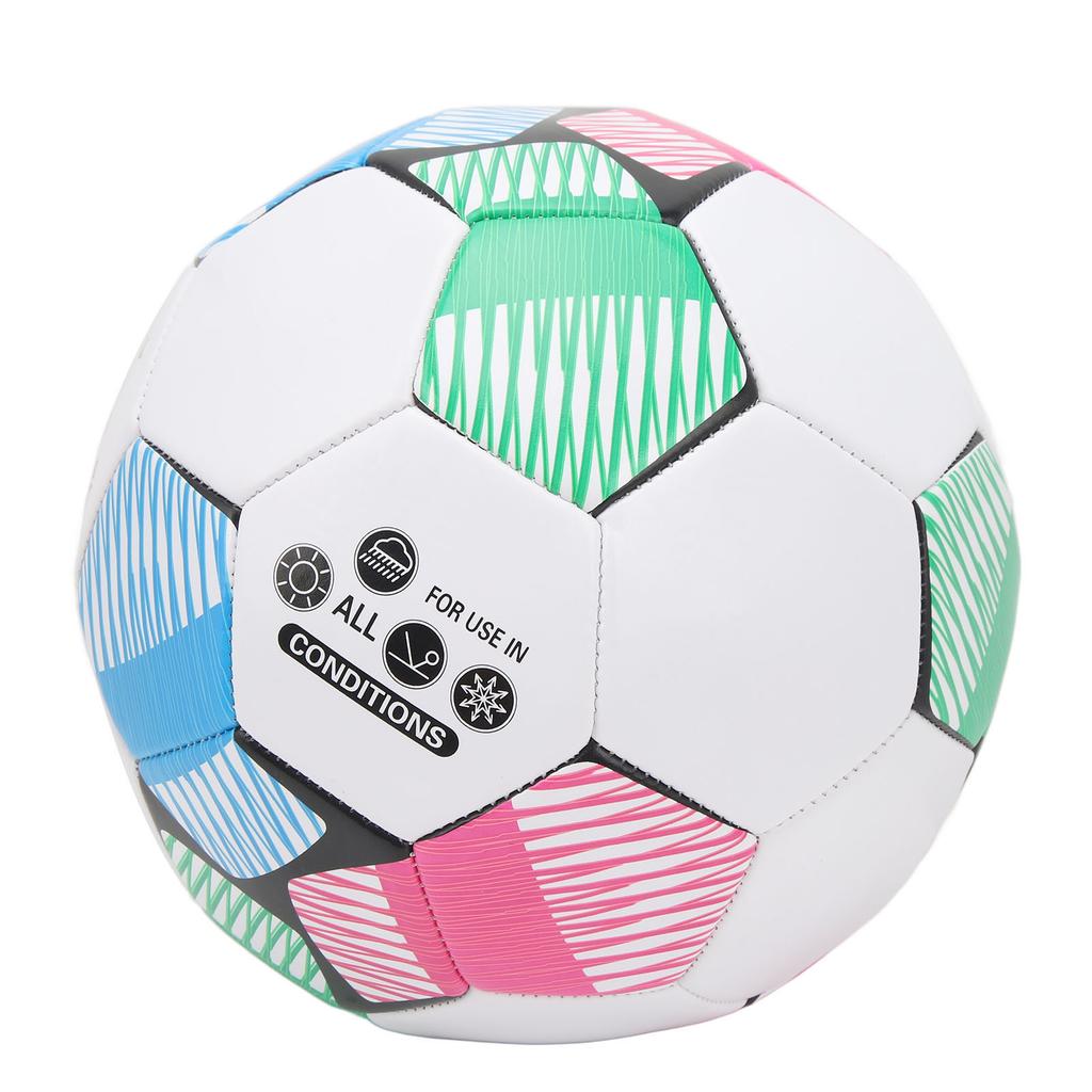 Pallone da Calcio in PVC Pallone da Calcio Taglia 5 Resistente all'Usura Copertura Morbida Pallone Sportivo da Allenamento per Partite