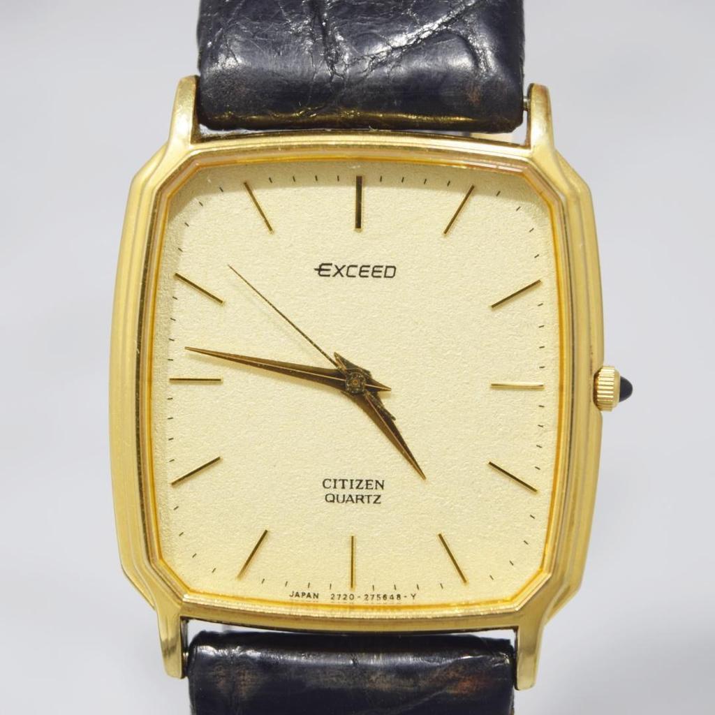 Used Good condition with box 1986 CITIZEN EXCEED dress watch