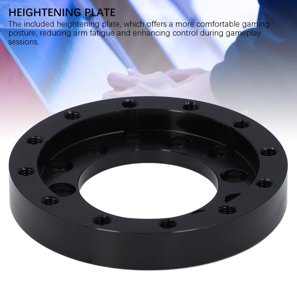 Alloy Steering Wheel Adapter Plate Black Replacement Accessories Car Gaming Steering Wheel Adapter for Logitech G25 G27 70MM