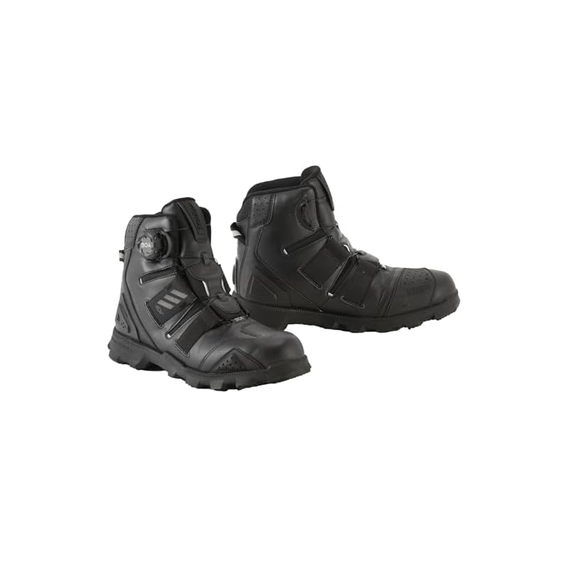 RS Taichi (RS Motorcycle Riding Shoes, Waterproof, Built-in Protector, BOA Dial, Shift Guard, DRYMASTER Combat Shoes 010, RSS010 BLACK, 26.0cm)