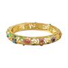 Stylish Four Leaf Clovers Enamel Alloy Bracelet Featuring Smooth Drip Oil Craft and Ethnic Flair Versatile Use