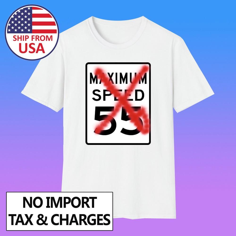 The Cannonball Run Movie Themed Retro Speed Limit Men s White Size S-5XL L