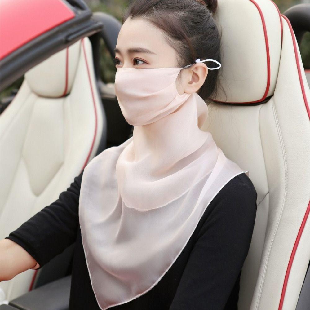 

Anti-UV Sun Protection Mask Sunshade Sunscreen Mask Fashion Riding Facemask Outdoor рожевий