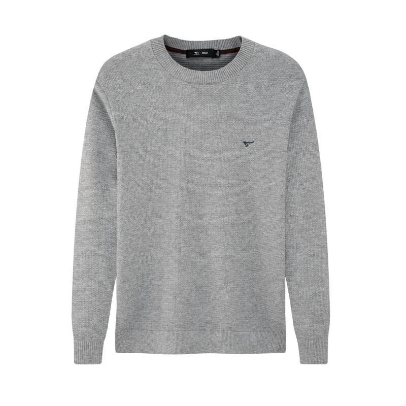 SEPTWOLVES Men's Jacquard Crewneck Knit Sweater