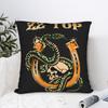 Band Zz Top Kissenbezug Retro Trendiger Kissenbezug für Sofa Schlafzimmer Heimdekoration Design Kissenbezüge Geburtstagsgeschenk