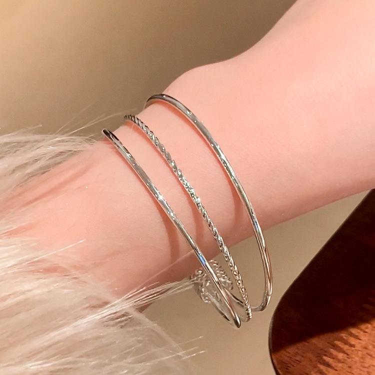 Multi-Circle Bell Bracelet Women'S Tide Simple Cold Wind Versatile Bracelet Light Luxury Niche Temperament High-End Jewelry