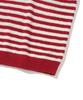 KNITTED Boucle Stripe Round Knit Red
