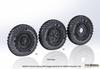 Diff Model 1/35 Scale Modern German Unimog S404 Weight-Deforming Tire Set (for AK Interactive/ICM) Plastic Model Kit Parts DW35157