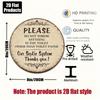 1pc Funny Vintage Round Tin Sign Please Do Not Throw Anything Other Than Toilet Paper Into The Toilet Septic System Plaque