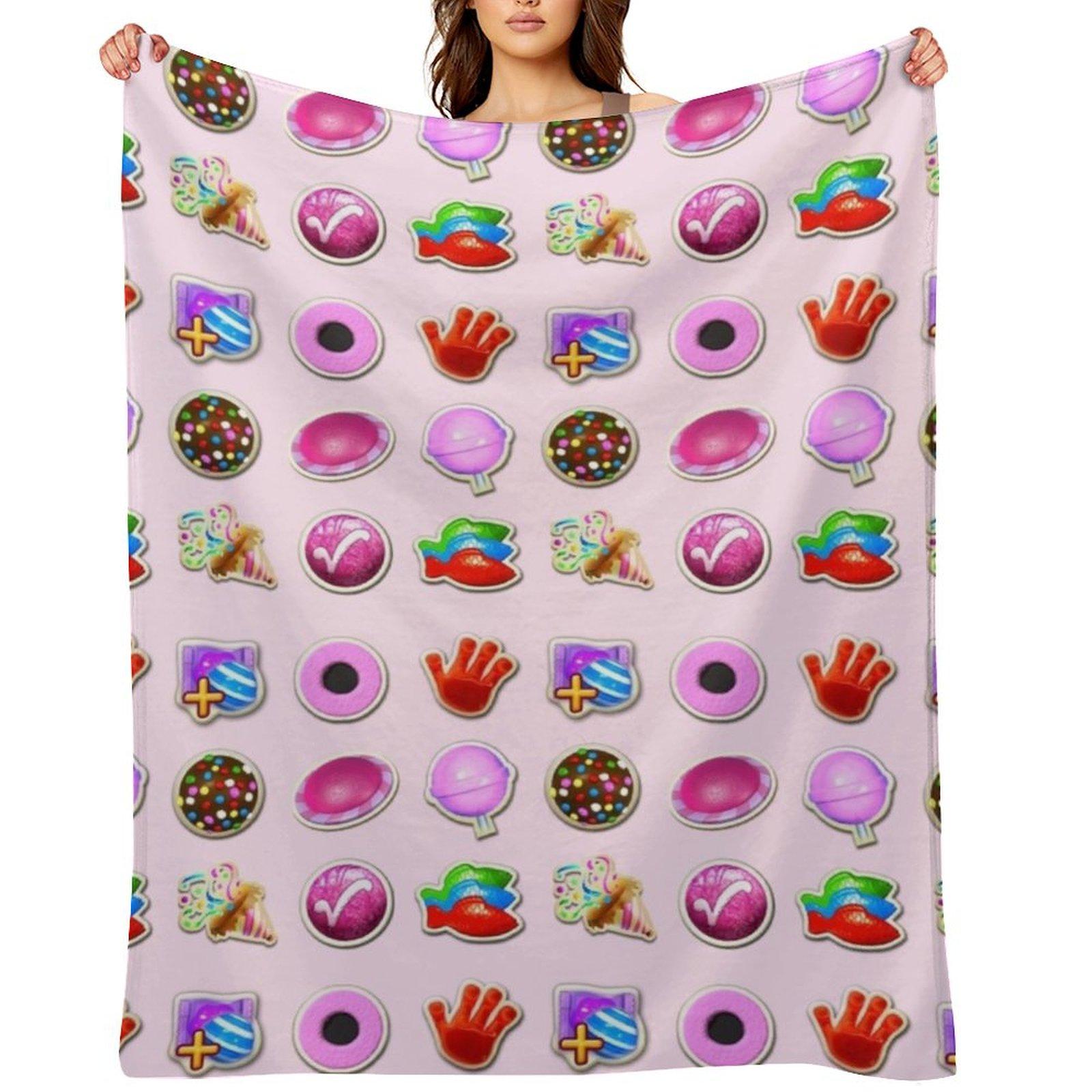 Booster Stash Candy Crush Throw Blanket blankets ands manga Soft Plaid Summer Blankets 30x40in