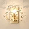 E14 Wall Sconce Crystal Wall Light Simple And Creative Bedroom Bedside Wall Lamp Crystal Lights Gold/Sliver For Home Ligting