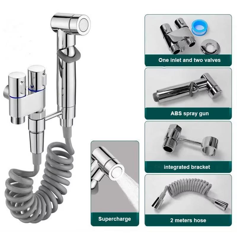 Toilet Cleaner Spray Set, Cold Water, Portable Toilet Cleaner, Toilet Accessories, Handheld Shower Head, Anal Shower.