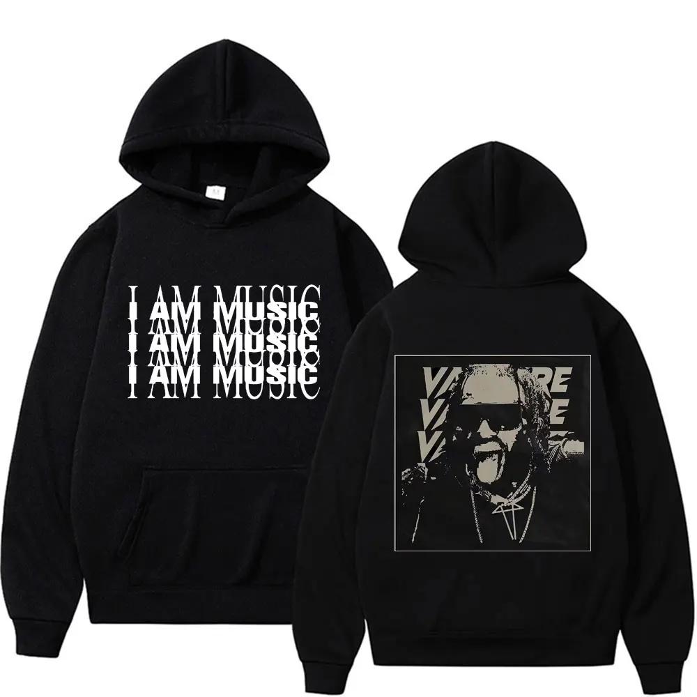 Playboi Carti I AM MUSIC Logo Hoodie Opium Ken Carson Narcissist Tour Antagonist Rap Sweatshirt Men Casual loose Oversized Hoody