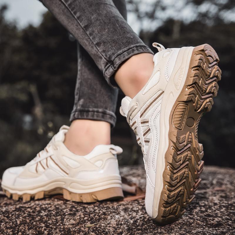 Women Sneakers Casual Lace Up Platform Shoes Men Trainers Sports Shoes Couples Comfortable Anti Slip
