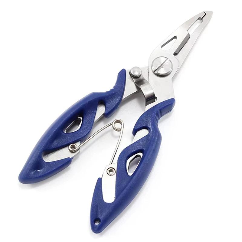 Multi-Function Fishing Pliers Stainless Steel Hook Remover Braided Line Scissors Outdoor Line Cutting & Split Ring Fishing Tools